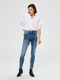 Selected HØJTALJEDE - SKINNY FIT JEANS, Medium Blue Denim, highres - 16072637_MediumBlueDenim_005.jpg