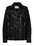 Selected OVERSIZED LEATHER JACKET, Black, highres - 16063204_Black_001.jpg