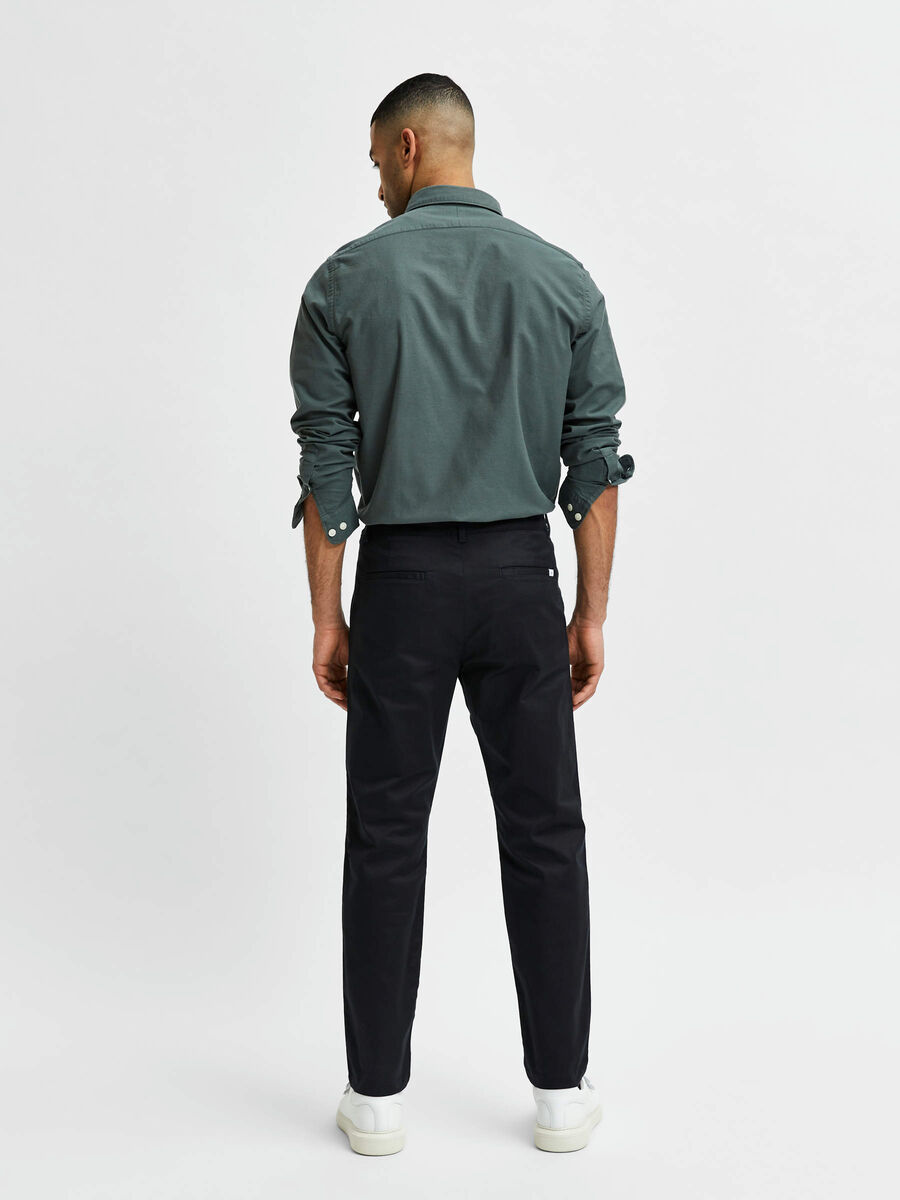 Selected SLIM FIT CHINOS, Black, highres - 16080156_Black_004.jpg