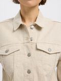 Selected CROPPED DENIM JACKET, Egret, highres - 16097715_Egret_1185410_006.jpg