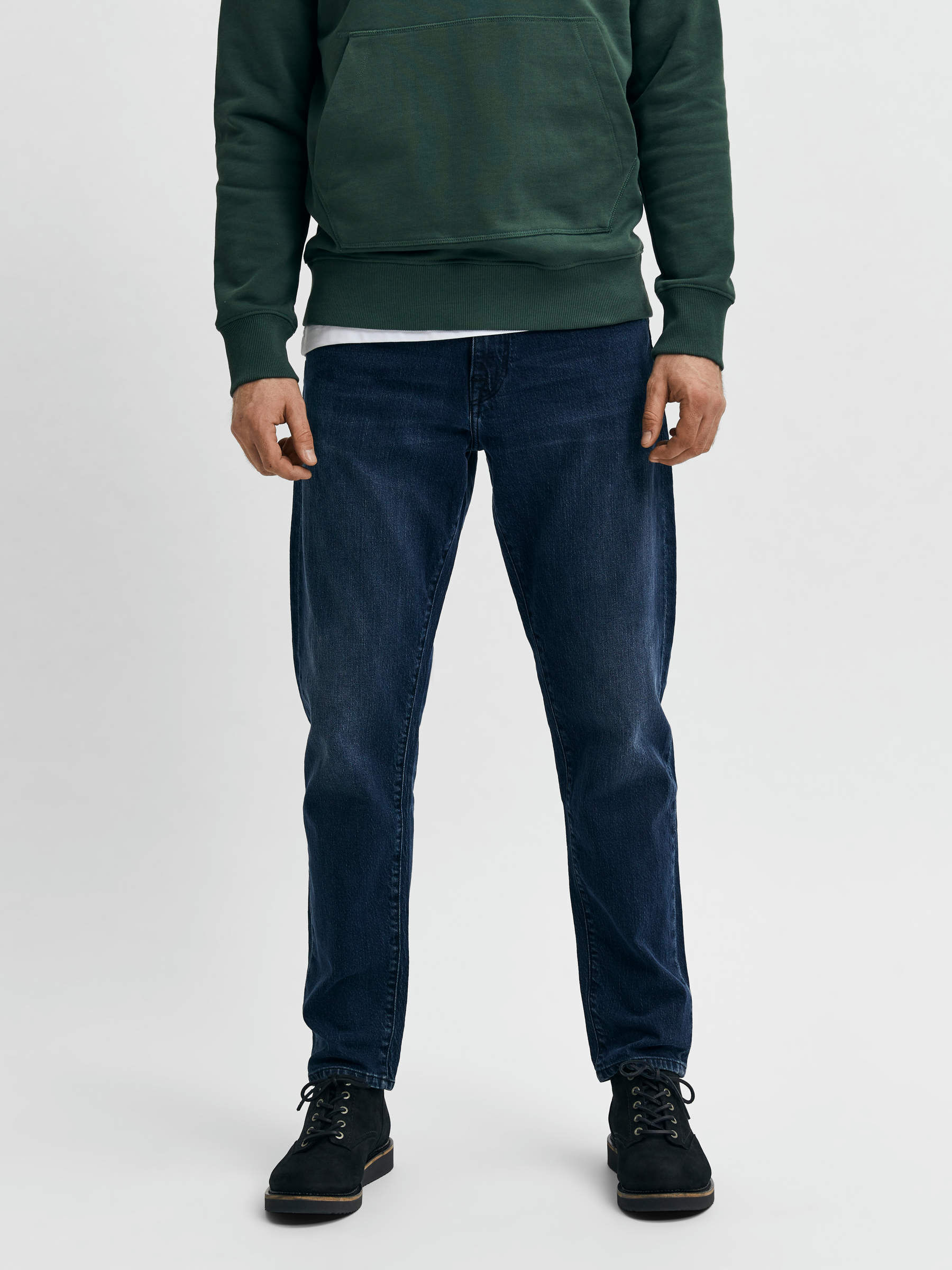 comfort stretch blue-black slim fit 