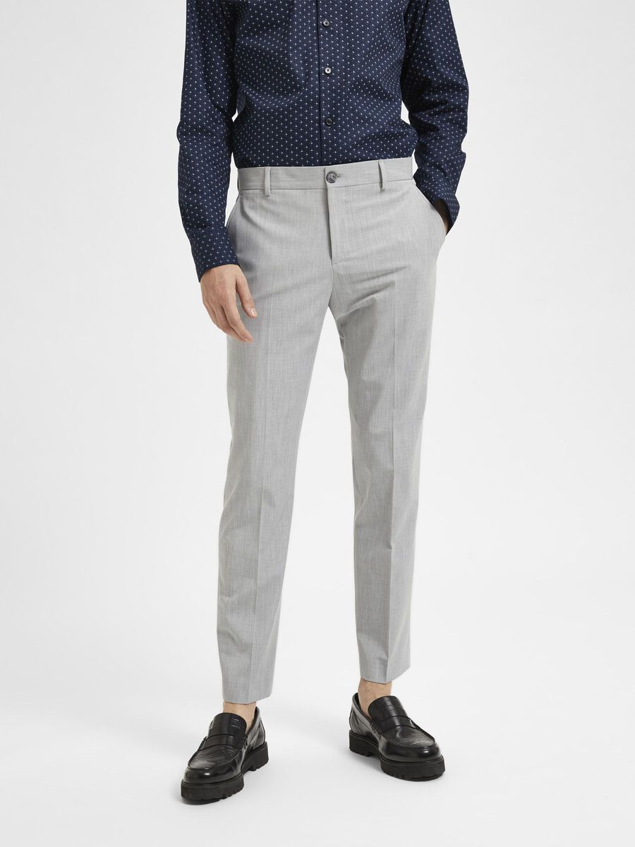 Selected 175 SLIM FIT TROUSERS, Light Grey Melange, highres - 16087825_LightGreyMelange_003.jpg