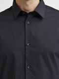 Selected LONG-SLEEVED SLIM FIT SHIRT, Black, highres - 16080200_Black_006.jpg