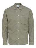 Selected LONG SLEEVED OVERSHIRT, Vetiver, highres - 16088281_Vetiver_001.jpg