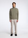 Selected HALF-ZIP JUMPER, Vetiver, highres - 16092601_Vetiver_005.jpg