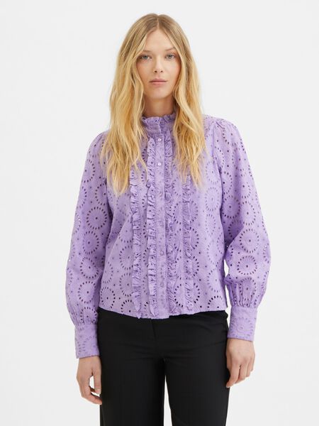 Selected BRODERIE ANGLAISE SHIRT, Bougainvillea, highres - 16084983_Bougainvillea_003.jpg