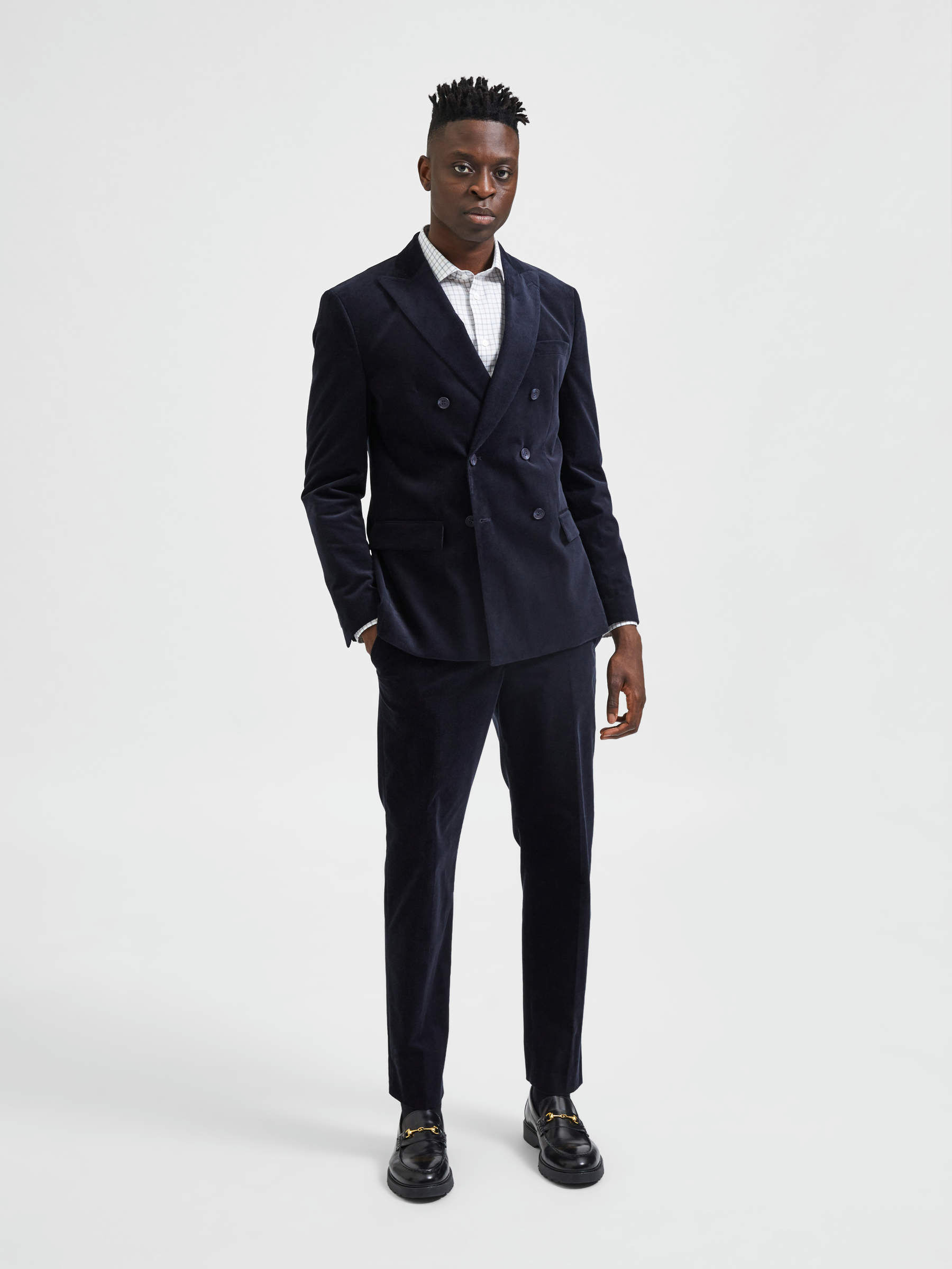 CORDUROY BLAZER Blue SELECTED HOMME