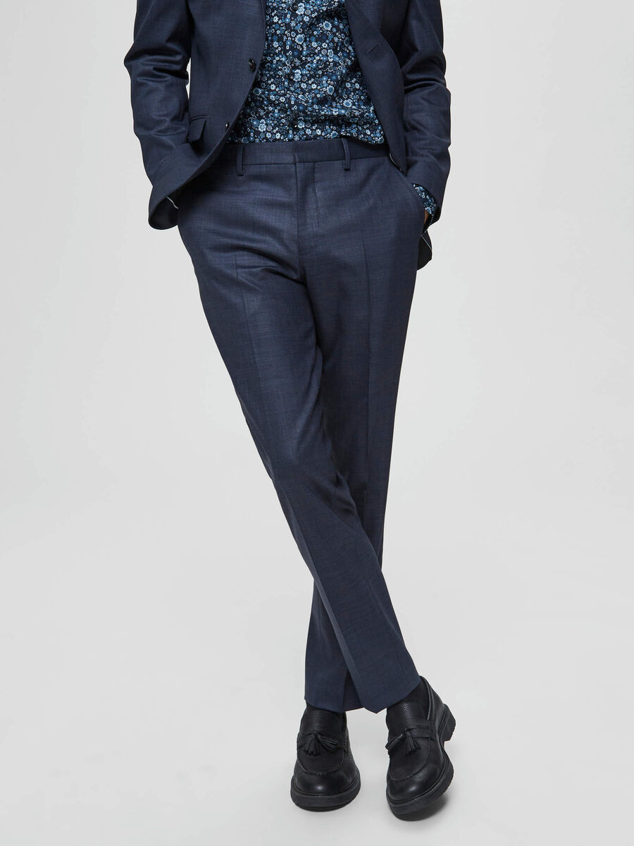 Selected SLIM FIT - SUIT TROUSERS, Dark Blue, highres - 16072357_DarkBlue_003.jpg