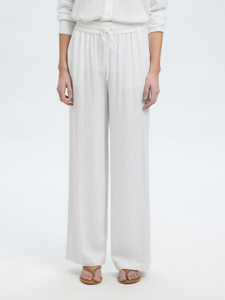 Selected VISCOSE BLEND TROUSERS, Snow White, highres - 16089062_SnowWhite_003.jpg
