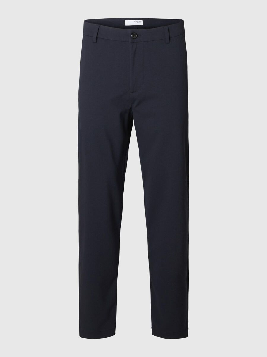 Selected SLIM FIT TAPERED TROUSERS, Dark Sapphire, highres - 16099820_DarkSapphire_001.jpg
