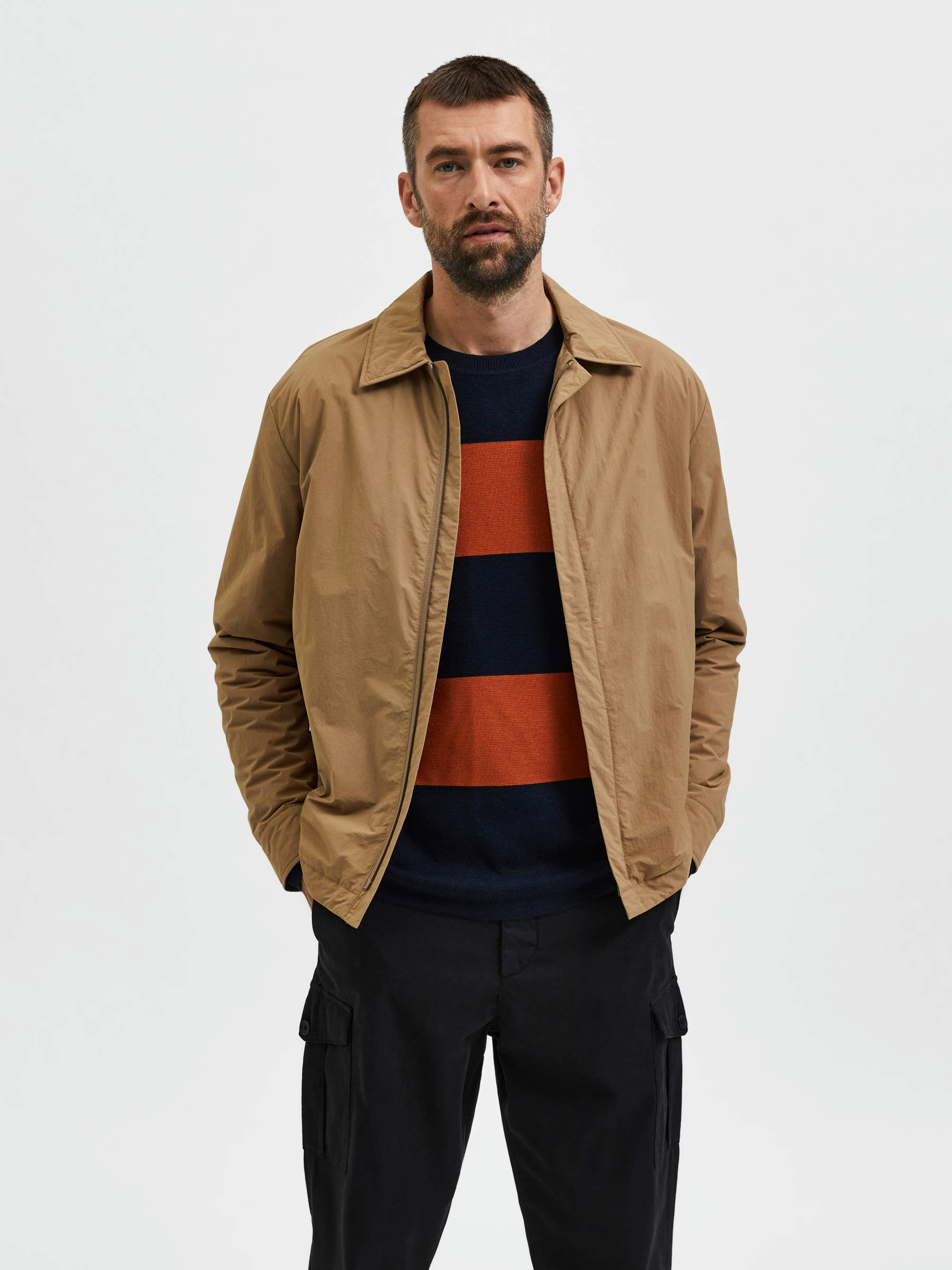 The filled canvas jacket sale