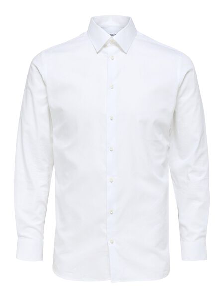 Selected LONG-SLEEVED SLIM FIT SHIRT, Bright White, highres - 16080200_BrightWhite_001.jpg