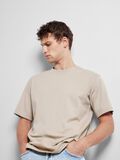 Selected SHORT-SLEEVED RELAXED FIT T-SHIRT, Pure Cashmere, highres - 16077385_PureCashmere_008.jpg