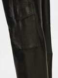 Selected LEATHER CARGO TROUSERS, Black, highres - 16091082_Black_006.jpg