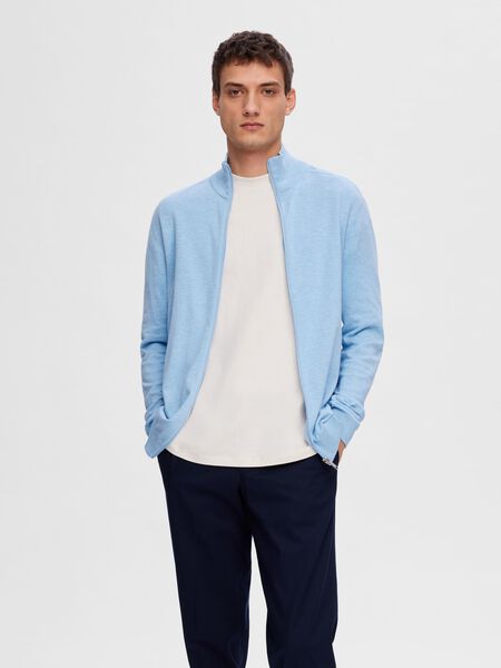 Selected ZIP-UP CARDIGAN, Cashmere Blue, highres - 16074688_CashmereBlue_779264_003.jpg