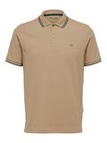 Selected SHORT SLEEVED POLO SHIRT, Kelp, highres - 16087840_Kelp_001.jpg