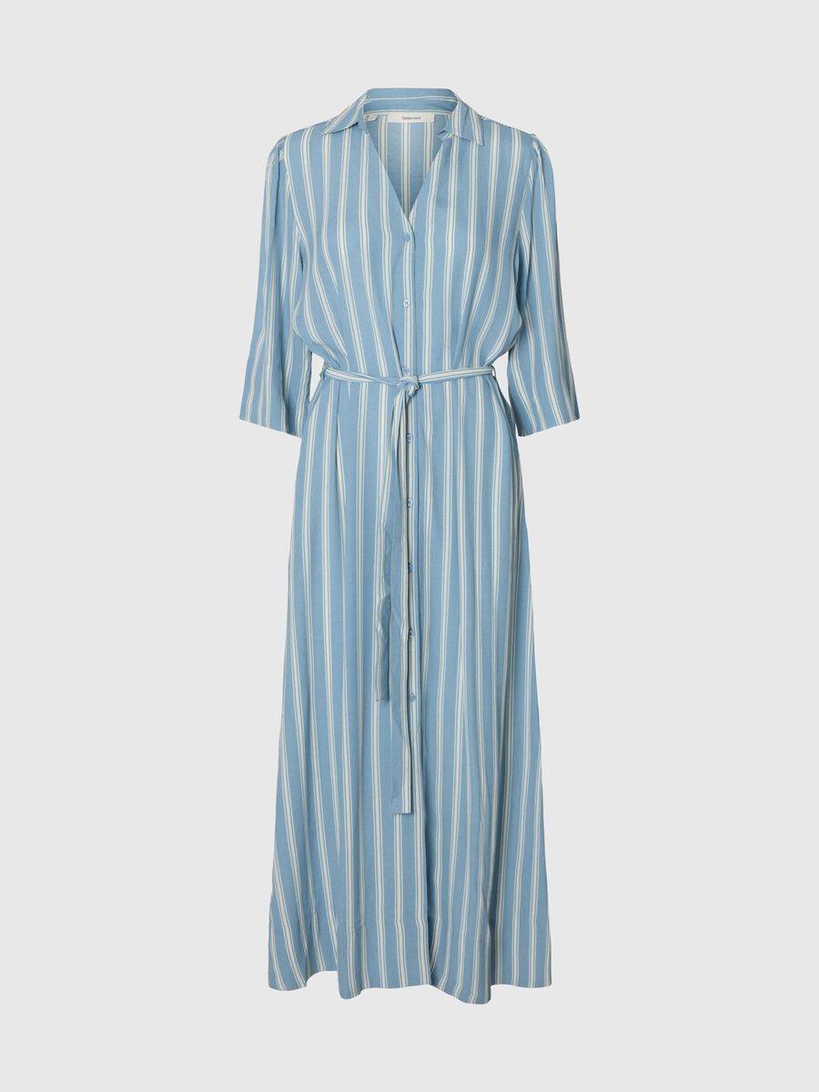 Selected VISCOSE ROBE LONGUE, Dusty Blue, highres - 16100198_DustyBlue_1239576_001.jpg