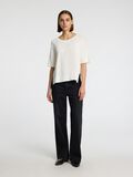 Selected VISCOSE BLEND LOOSE  T-SHIRT, Snow White, highres - 16050217_SnowWhite_005.jpg