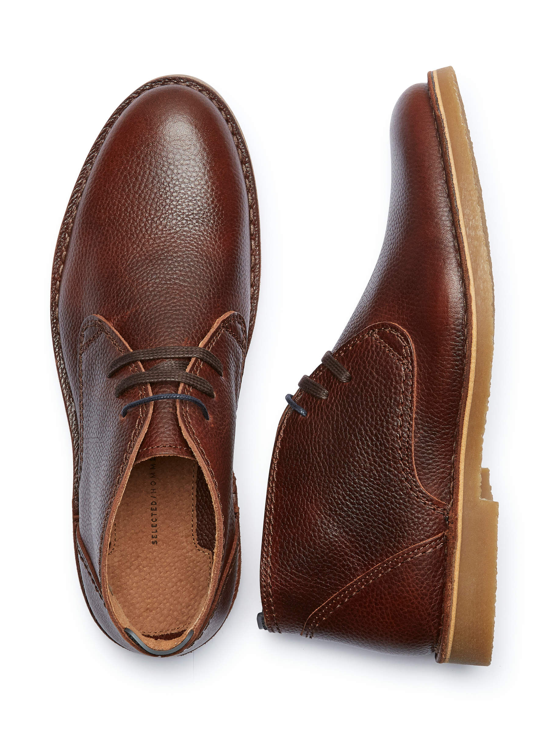 Selected homme suede desert boots top