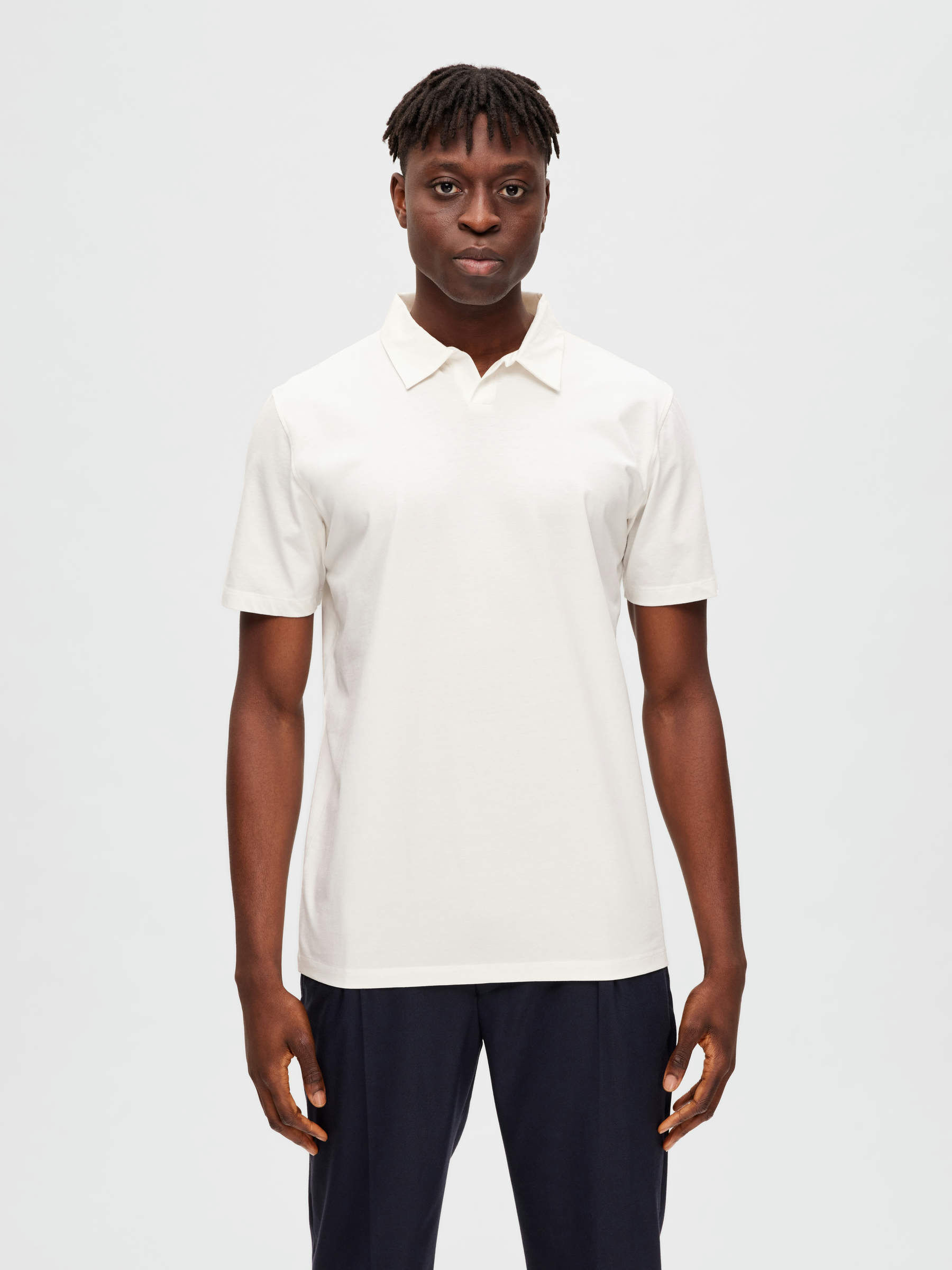 mercerised polo