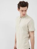 Selected ZIPPER POLO SHIRT, Oatmeal, highres - 16079026_Oatmeal_008.jpg