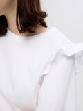 Selected FRILLED SHORT-SLEEVED T-SHIRT, Bright White, highres - 16097108_BrightWhite_006.jpg