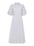 Selected BRODERIE ANGLAISE SHORT SLEEVED DRESS, Bright White, highres - 16088908_BrightWhite_001.jpg
