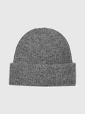 Selected GERIPPTES WOLLGEMISCH MÜTZE, Medium Grey Melange, highres - 16091494_MediumGreyMelange_001.jpg