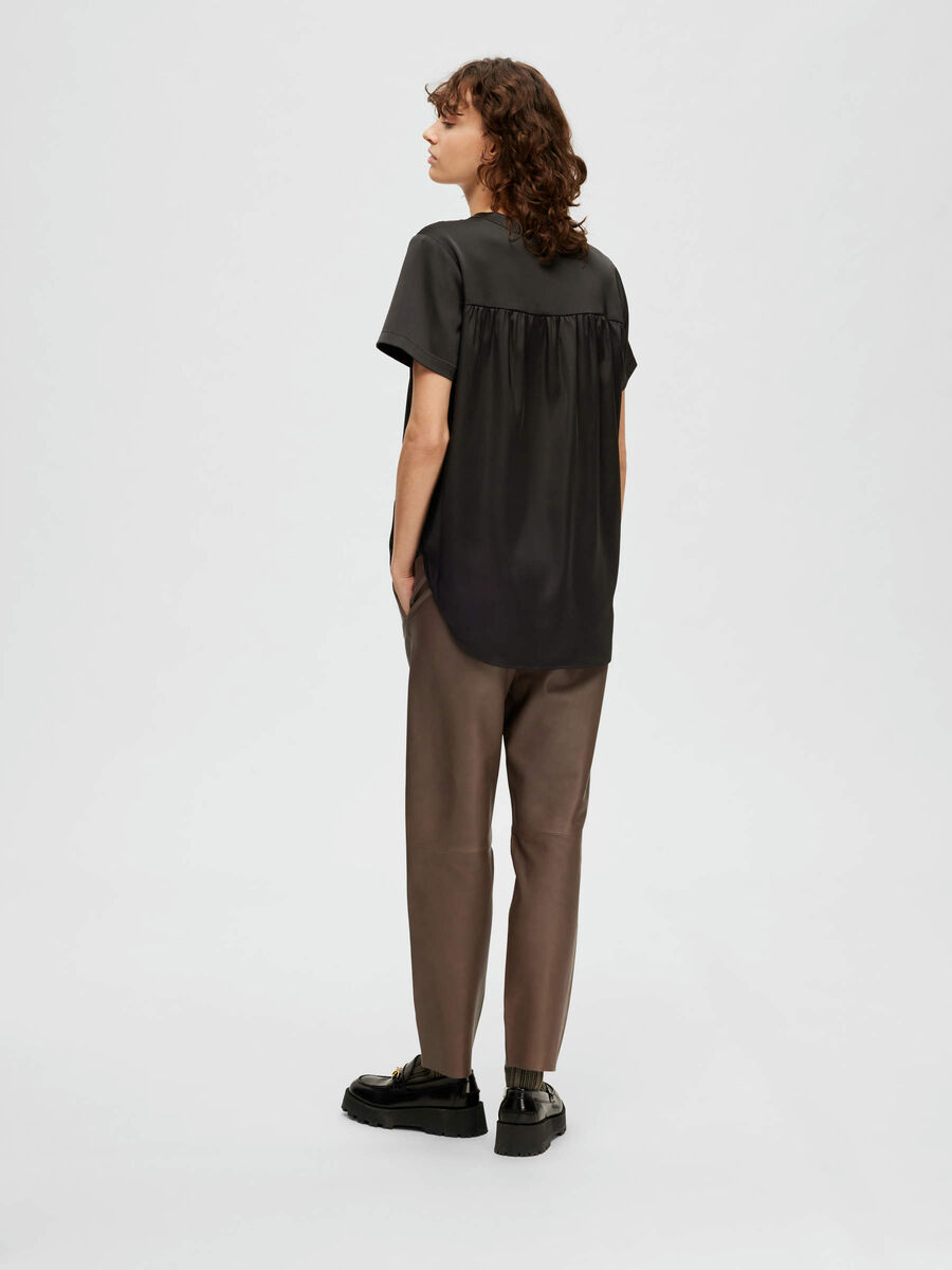 Selected SATIN BLOUSE, Black, highres - 16091438_Black_004.jpg