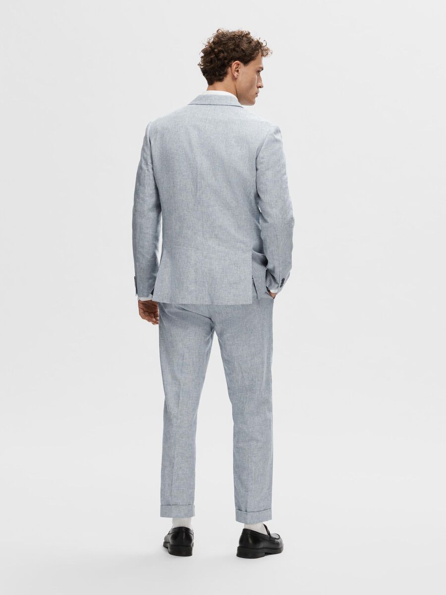 Selected REGULAR FIT LEINENMIX BLAZER, Light Blue, highres - 16092961_LightBlue_004.jpg