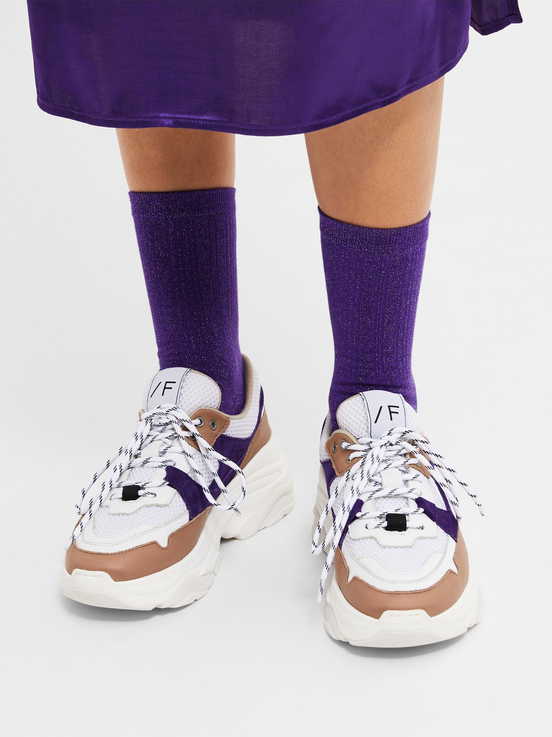 Purple chunky trainers discount