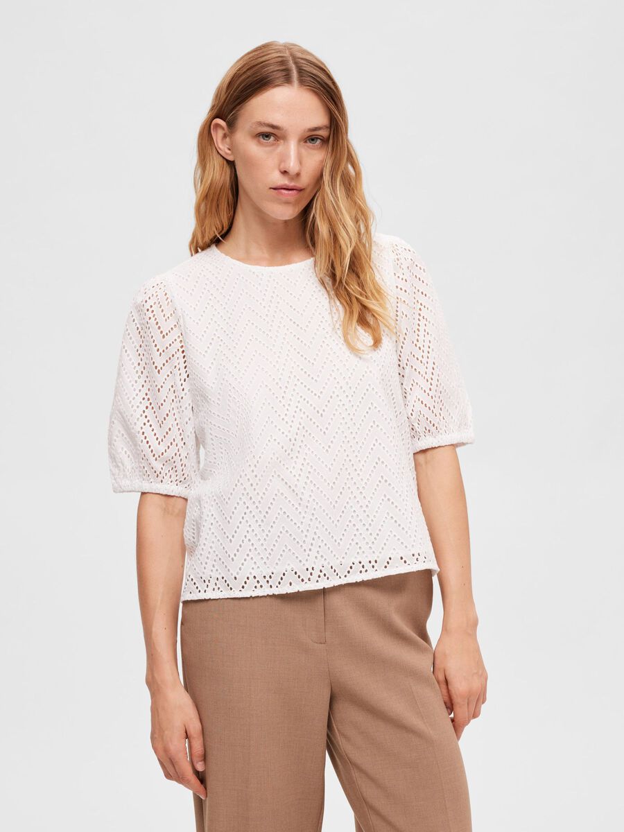 Selected BRODERIE ANGLAISE TOP, Bright White, highres - 16092094_BrightWhite_003.jpg