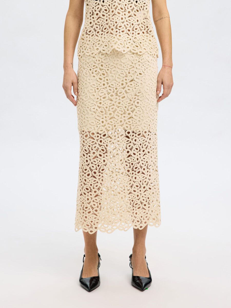 Selected CROCHET MIDI SKIRT, Sandshell, highres - 16097874_Sandshell_003.jpg