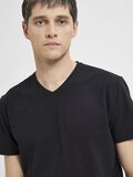 Selected V-NECK T-SHIRT, Black, highres - 16087850_Black_006.jpg