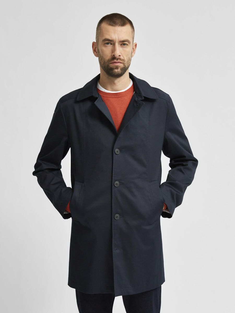 Selected KLASSISK STRÆK CAR COAT - FRAKKE, Sky Captain, highres - 16075840_SkyCaptain_003.jpg