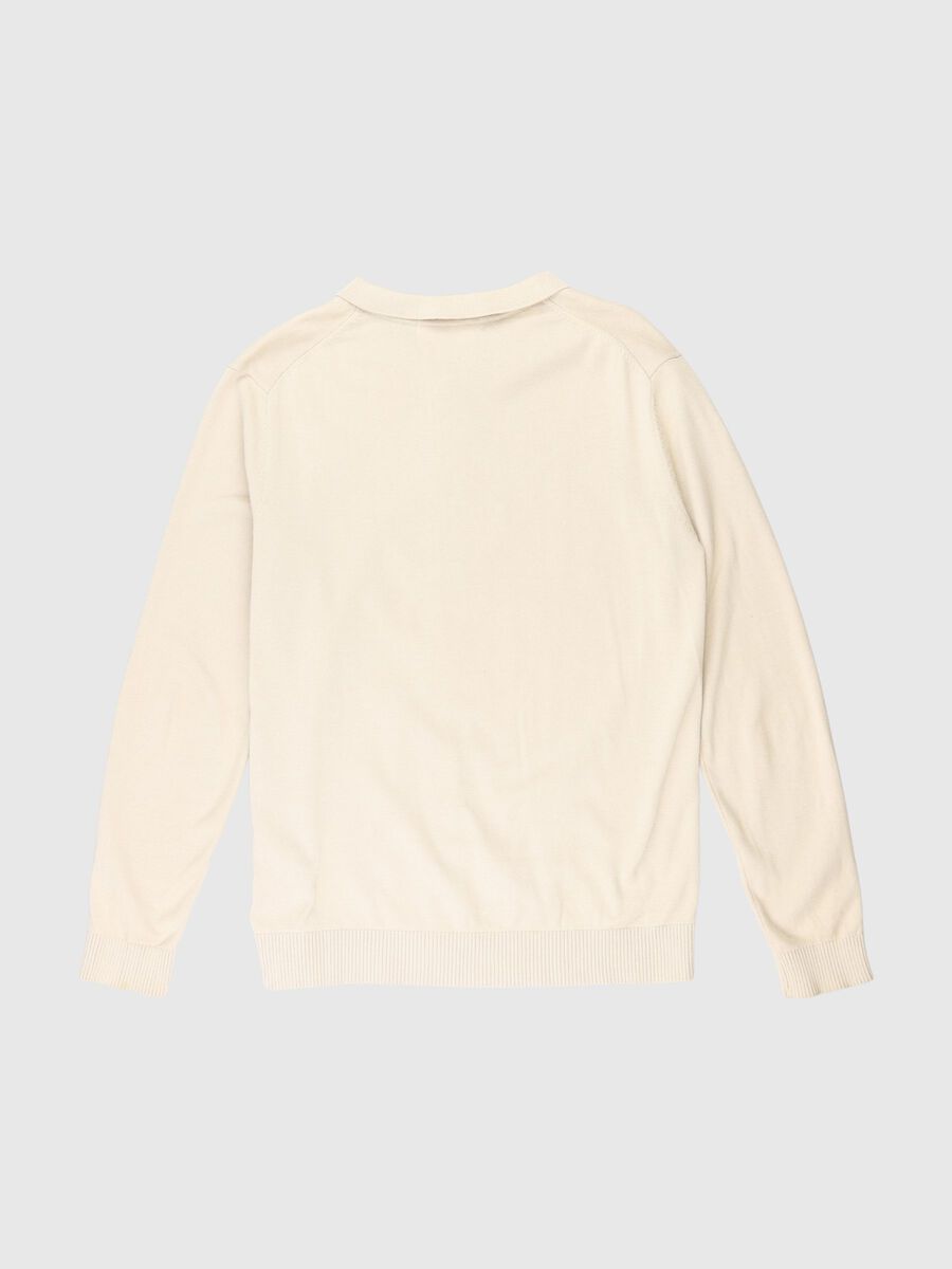 Selected KNIT CARDIGAN, Oatmeal, highres - 80000294_Oatmeal_002.jpg