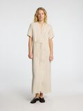 Selected SHORT SLEEVED SHIRT DRESS, Sandshell, highres - 16096446_Sandshell_003.jpg