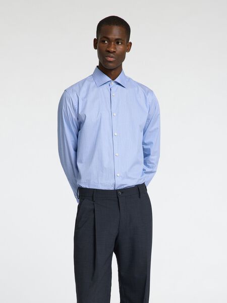 Selected KOSZULKA SLIM FIT, Chambray Blue, highres - 16098305_ChambrayBlue_1200839_003.jpg