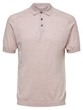 Selected KNITTED - POLO SHIRT, Hushed Violet, highres - 16062224_HushedViolet_001.jpg