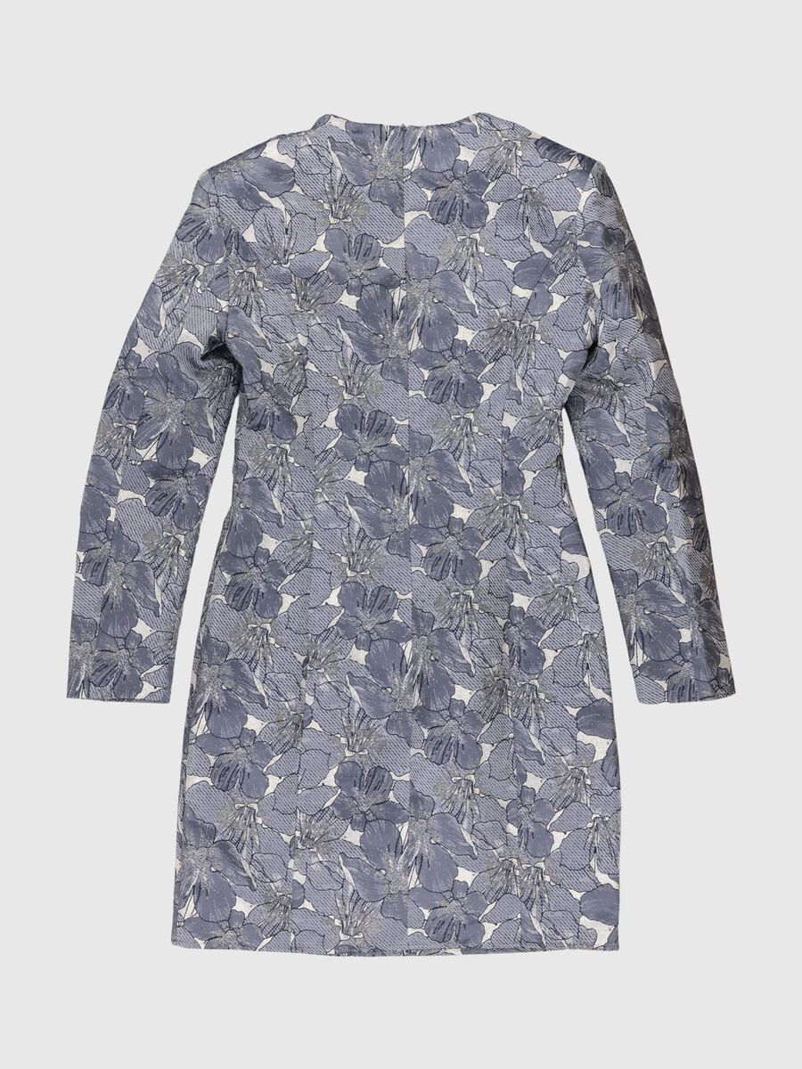 Selected STRUCTURED FLORAL MINI DRESS, Silver, highres - 80000342_Silver_923433_002.jpg
