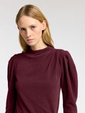Selected DRAPED LONG SLEEVED TOP, Zinfandel, highres - 16097308_Zinfandel_006.jpg