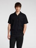 Selected EMBROIDERED SHORT SLEEVED SHIRT, Black, highres - 16096879_Black_003.jpg
