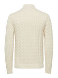 Selected CABLE KNIT - JUMPER, White Melange, highres - 16072616_WhiteMelange_002.jpg