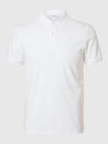 Selected SHORT-SLEEVED JERSEY POLO SHIRT, Bright White, highres - 16090422_BrightWhite_001.jpg