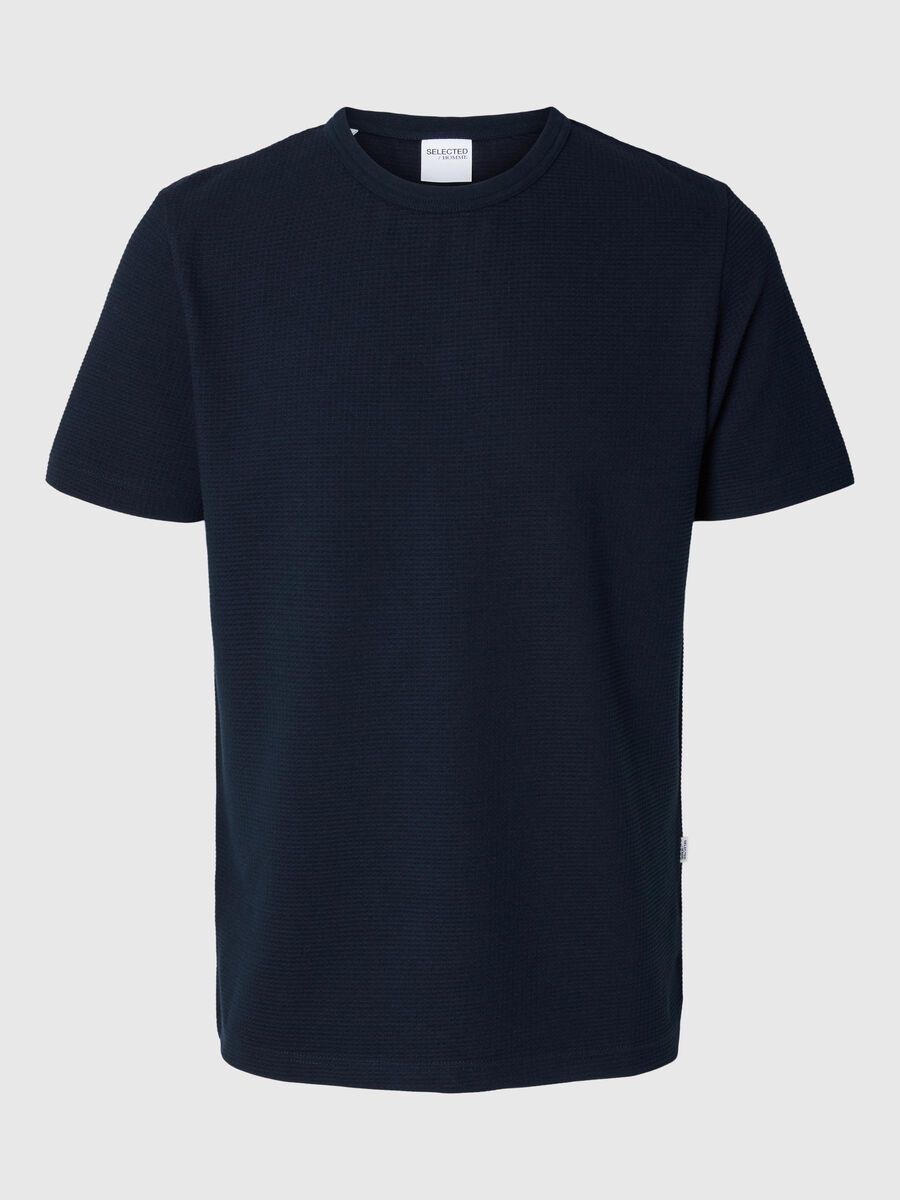 Selected STRUCTURED SHORT-SLEEVED T-SHIRT, Sky Captain, highres - 16094627_SkyCaptain_001.jpg