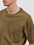 Selected LOOSE-FIT- T-SHIRT, Martini Olive, highres - 16083966_MartiniOlive_006.jpg