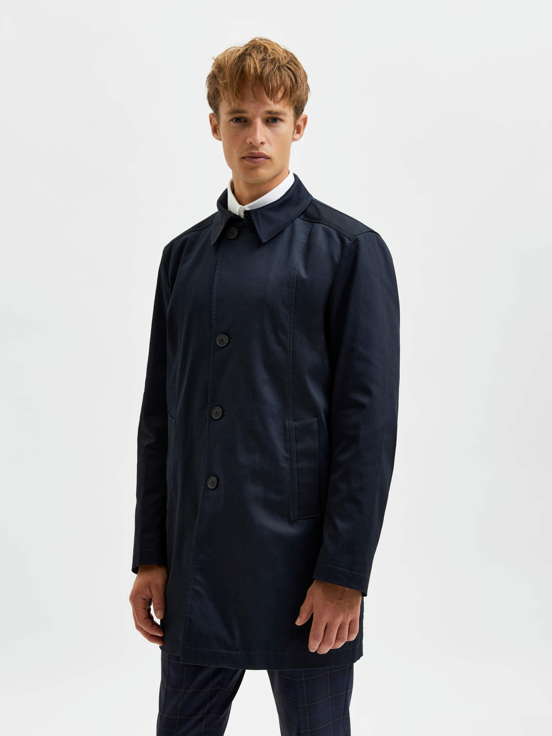 Blue car coat shop