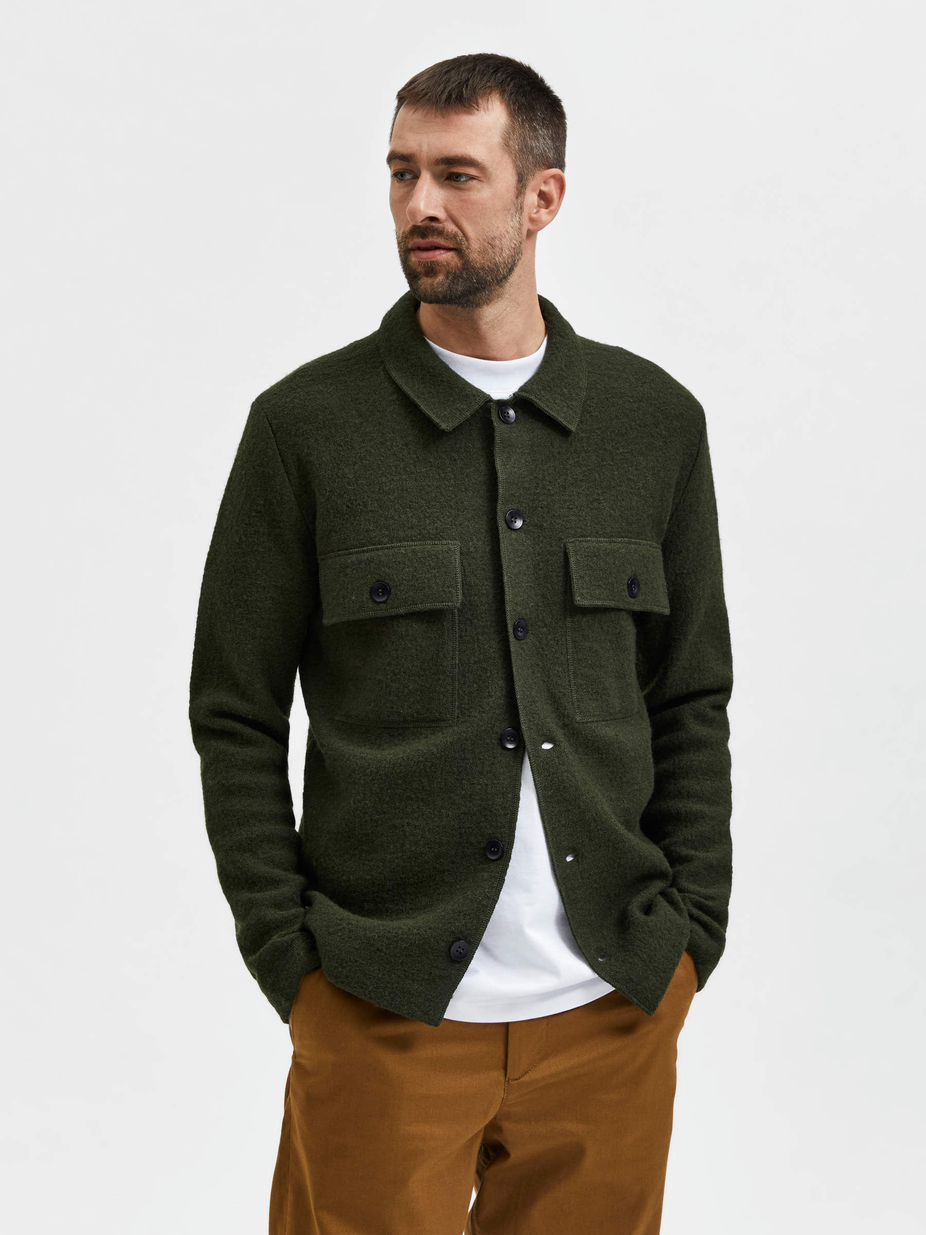Selected homme clearance overshirt
