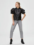 Selected LEATHER - SHIRT, Black, highres - 16072106_Black_005.jpg