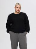Selected LAINE MÉLANGÉE PULL EN MAILLE, Black, highres - 16094355_Black_002.jpg